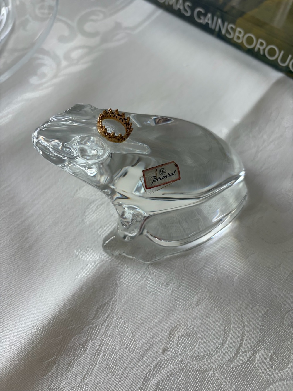 Baccarat Crystal Frog Prince